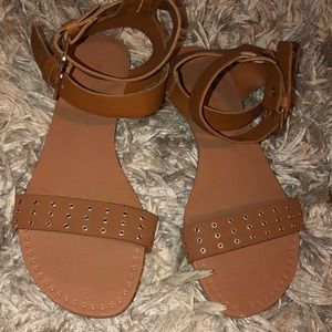 Tan strap sandal